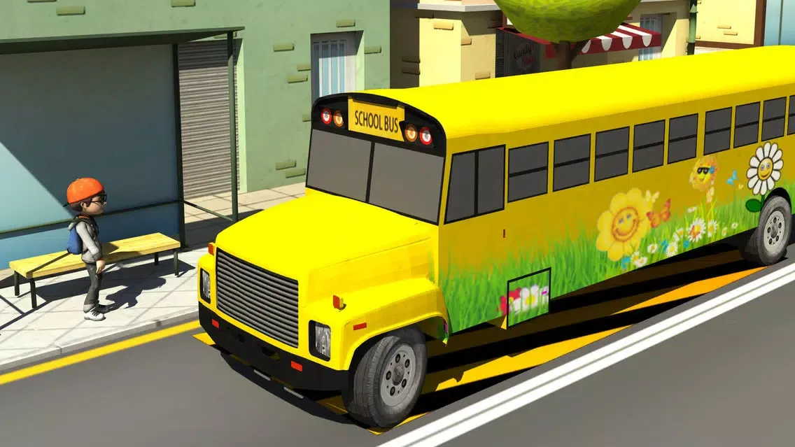 Kids School Bus Learning Driver 3d simulator Screenshots
