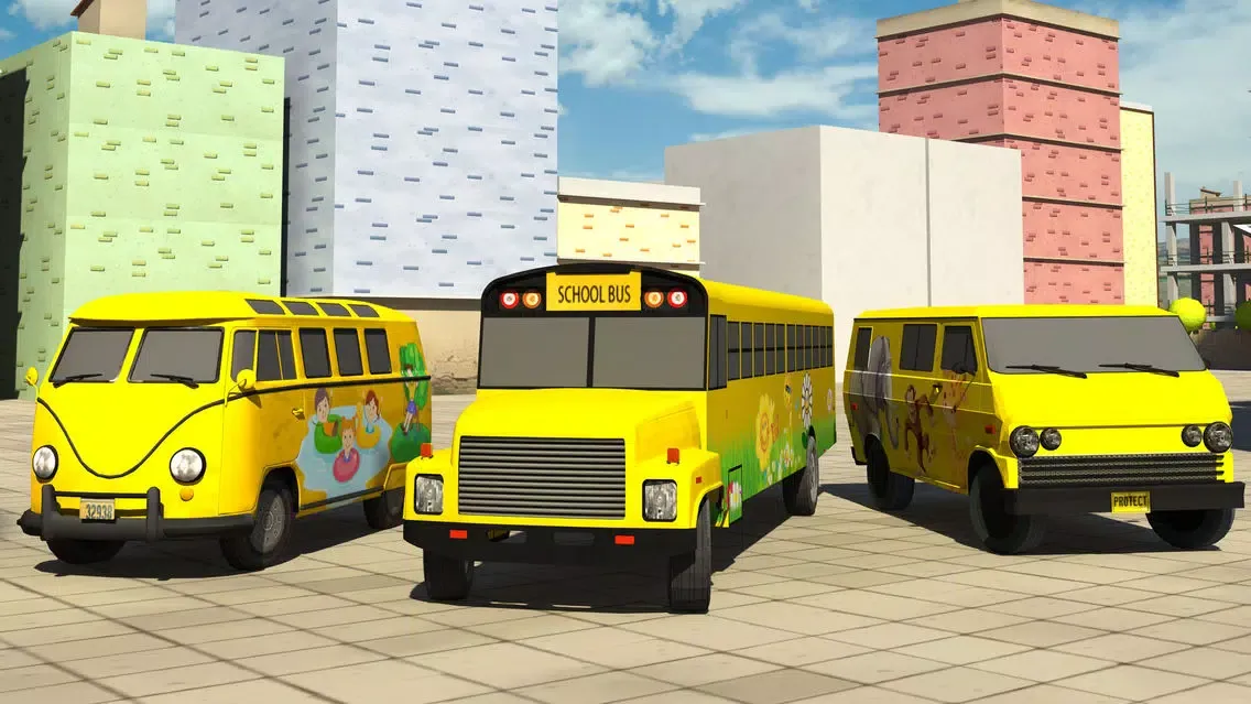 Kids School Bus Learning Driver 3d simulator Screenshots