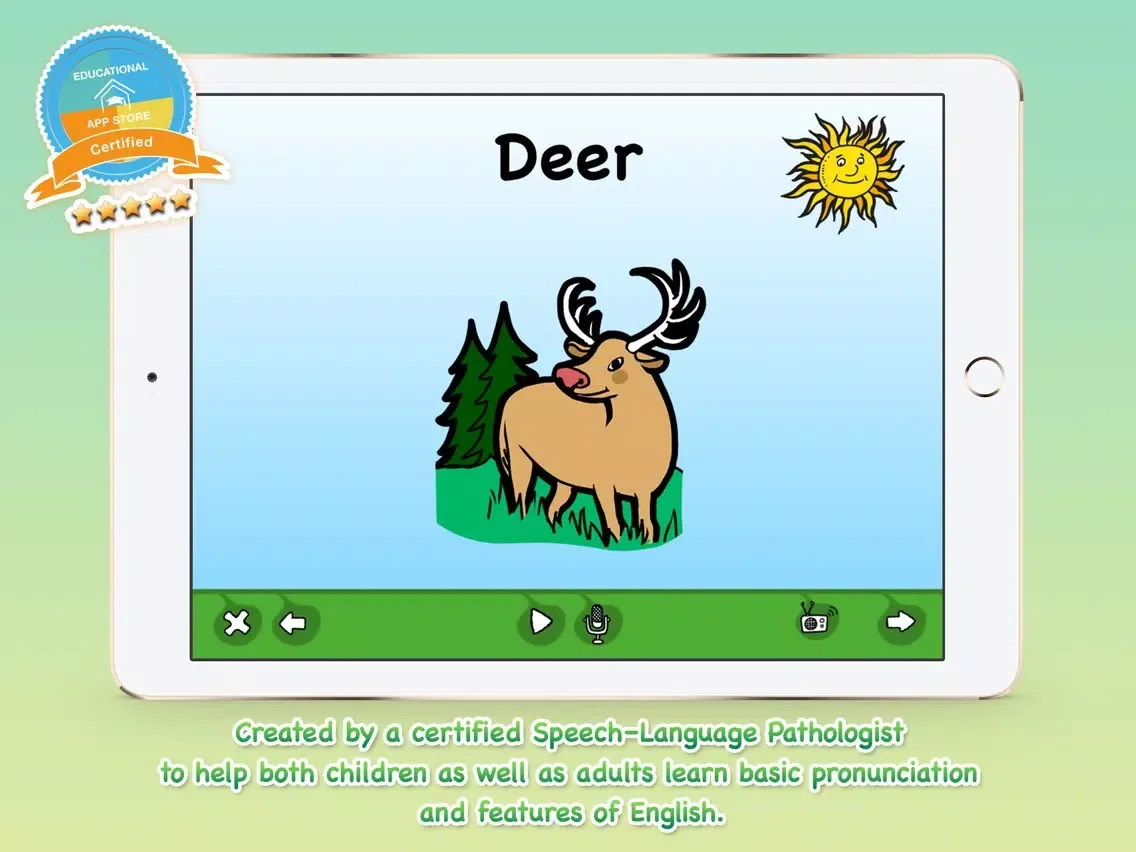 Ảnh chụp màn hình của Kids Sound Lab - D sound of the woodpecker iPad 