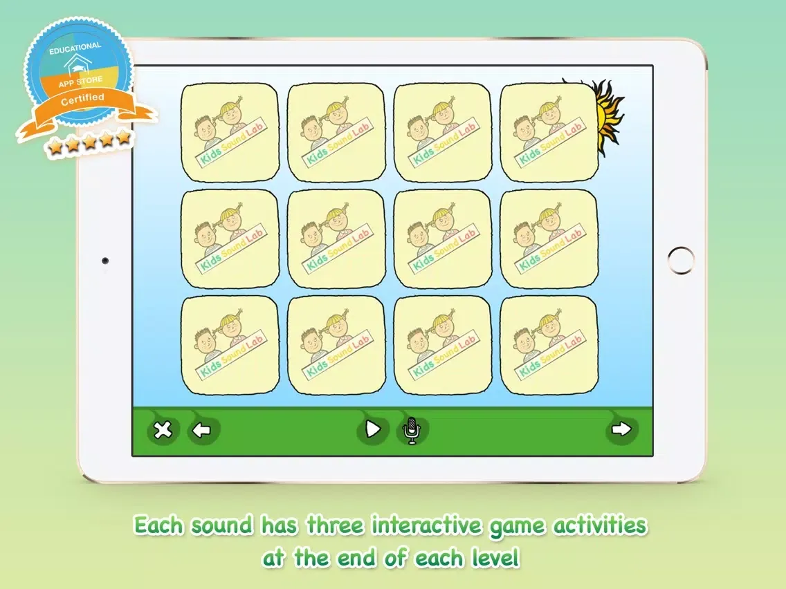 Ảnh chụp màn hình của Kids Sound Lab - D sound of the woodpecker iPad 
