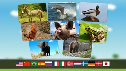 Tangkapan layar Animal sounds and photos for kids and babies - Touch to hear and learn animals sound and names