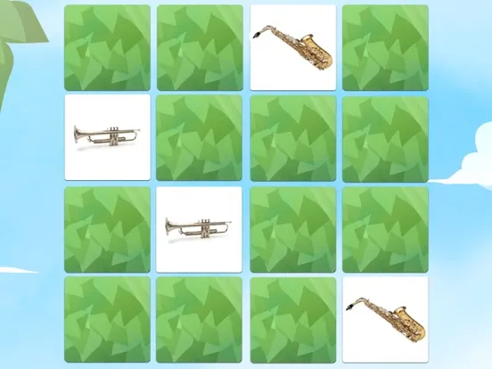 Zrzuty ekranu Musical instruments sounds flashcards and matching pairs game for kids and toddlers iPad 