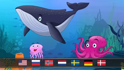Capturas de tela do Peekaboo animals in the sea, ocean, lake and river for toddlers and babies