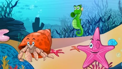 Capturas de tela do Peekaboo animals in the sea, ocean, lake and river for toddlers and babies