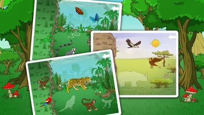 Wild animals in the forest, the jungle and the savannah应用截图