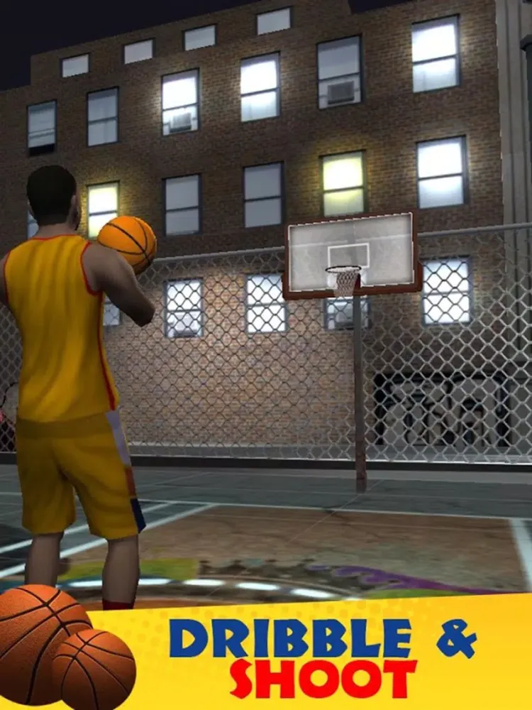 ภาพหน้าจอของ Real Street BasketBall Dude 3D iPad 