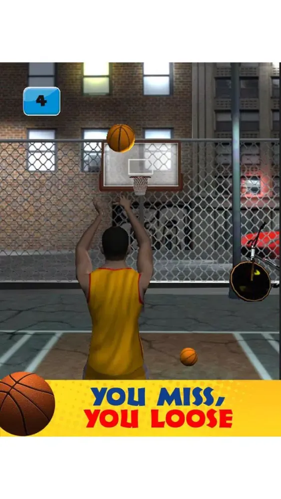 ภาพหน้าจอของ Real Street BasketBall Dude 3D