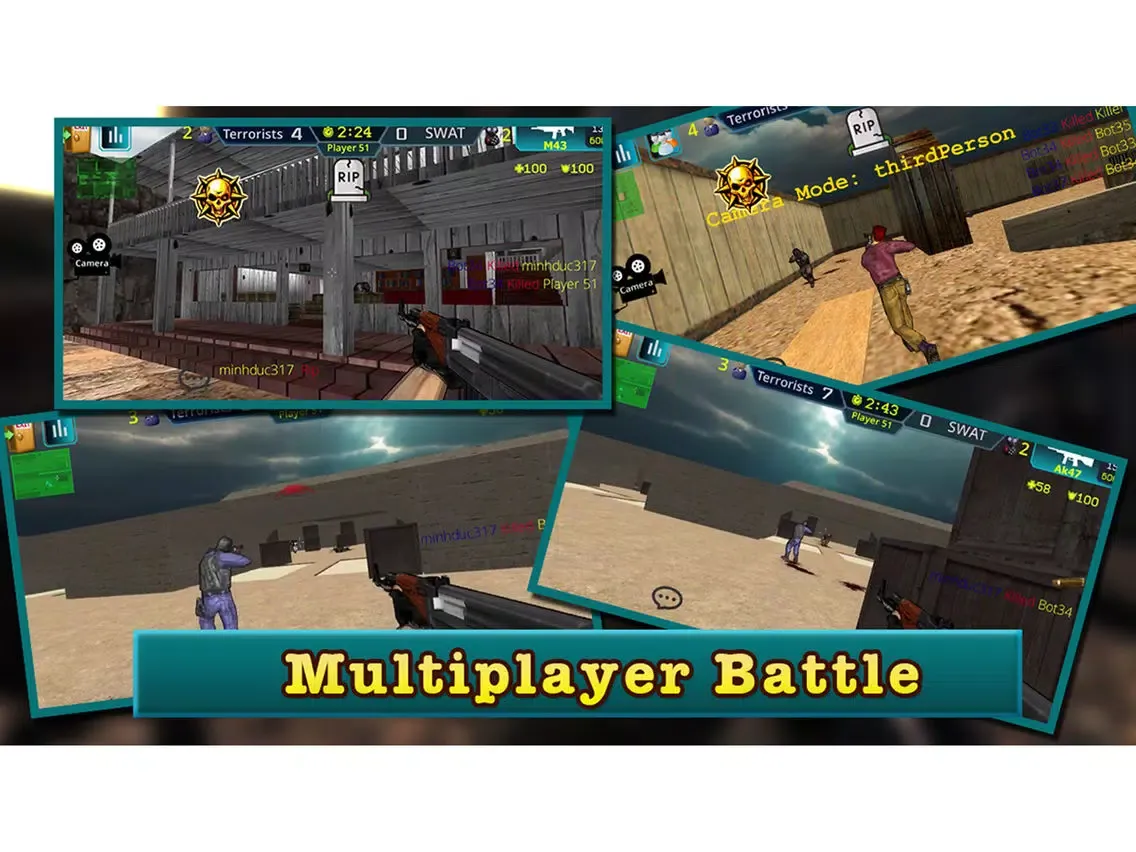 Sniper Shoot ANTI Terrorist FPS Online iPad  Screenshots
