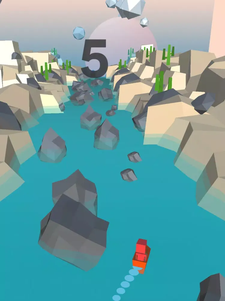 Capturas de pantalla de Blocky Magic River - New Minimalist Game iPad 