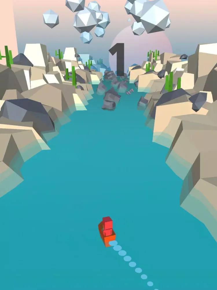 Capturas de pantalla de Blocky Magic River - New Minimalist Game iPad 