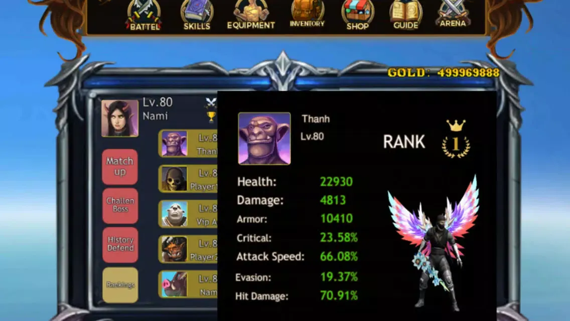 Ảnh chụp màn hình của RPG Ninja Warrior Quest
