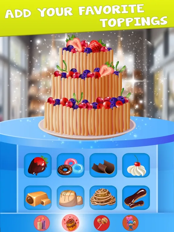 Capturas de tela do DIY Birthday Cakes Baking Game iPad 