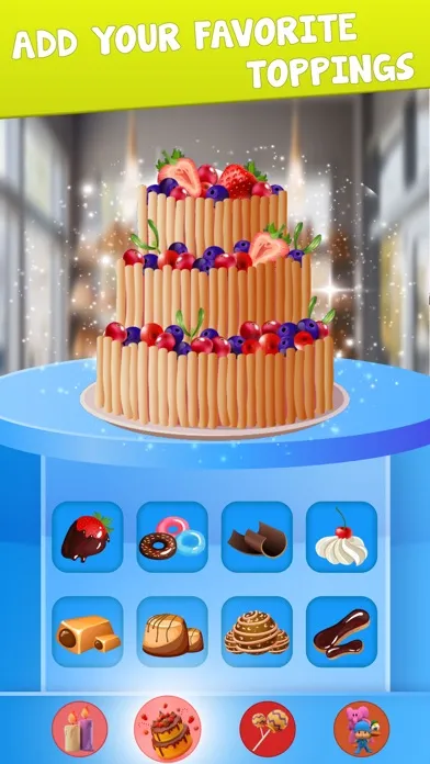 Capturas de tela do DIY Birthday Cakes Baking Game