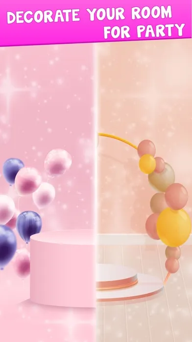 Capturas de tela do DIY Birthday Cakes Baking Game
