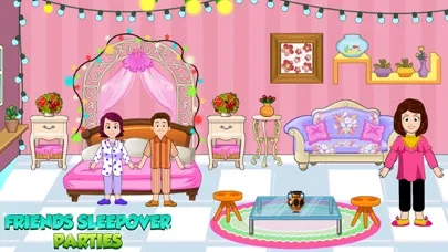 Ảnh chụp màn hình của My friend’s town pajama party