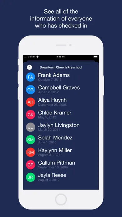 Culminate - Check-in Portal سکرین شاٹس