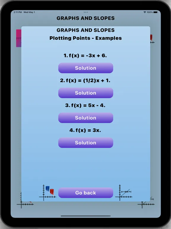 Graphs and Slopes iPad 应用截图