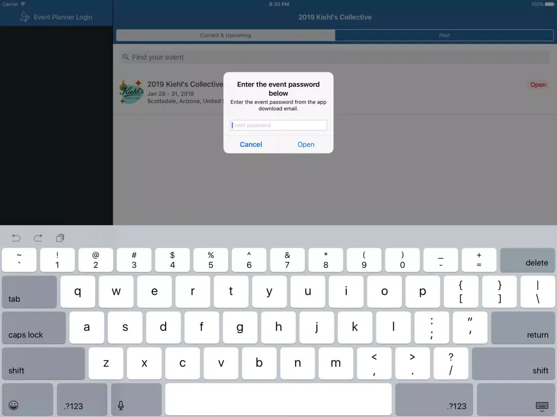 Zrzuty ekranu Kiehl's & LBS Collective iPad 