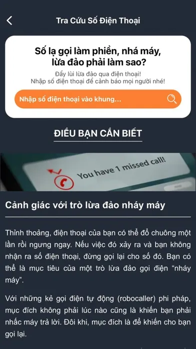 Capturas de tela do Kiểm Tra Số Điện Thoại