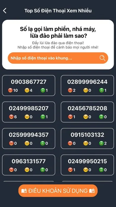 Capturas de tela do Kiểm Tra Số Điện Thoại