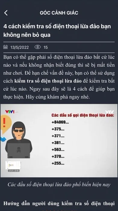 Capturas de tela do Kiểm Tra Số Điện Thoại