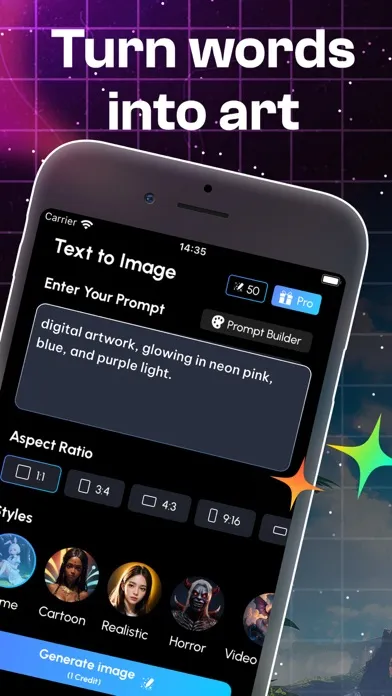 Capturas de pantalla de AI Video Generator: AI Dreamer