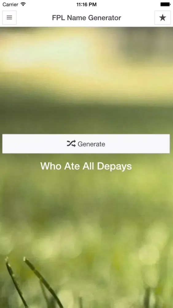 Funny Fantasy Football Team Name Generator Screenshots