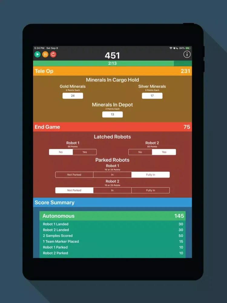 FTC Scorer 2018-2019 iPad  स्क्रीनशॉट