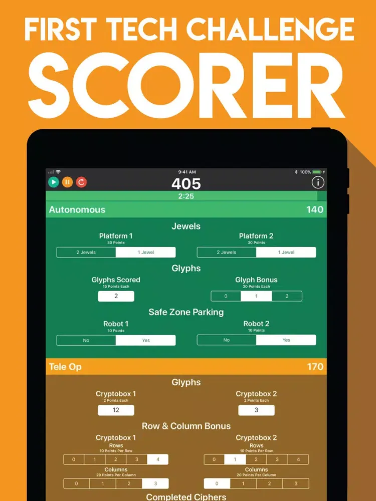 FTC Scorer 2017-2018 iPad  Screenshots