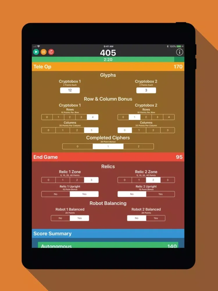 FTC Scorer 2017-2018 iPad  Screenshots