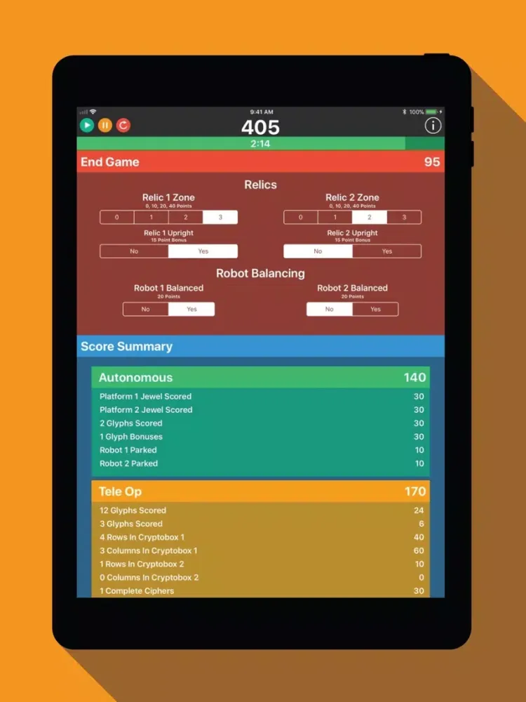 FTC Scorer 2017-2018 iPad  Screenshots