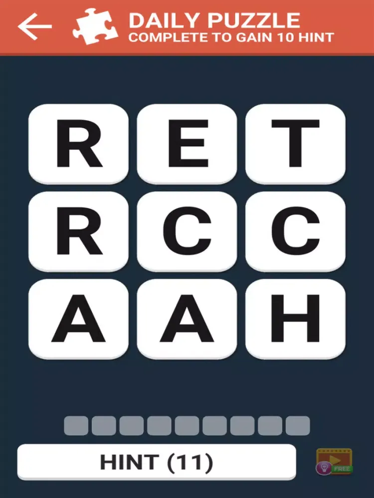 Capturas de tela do Words Chain iPad 