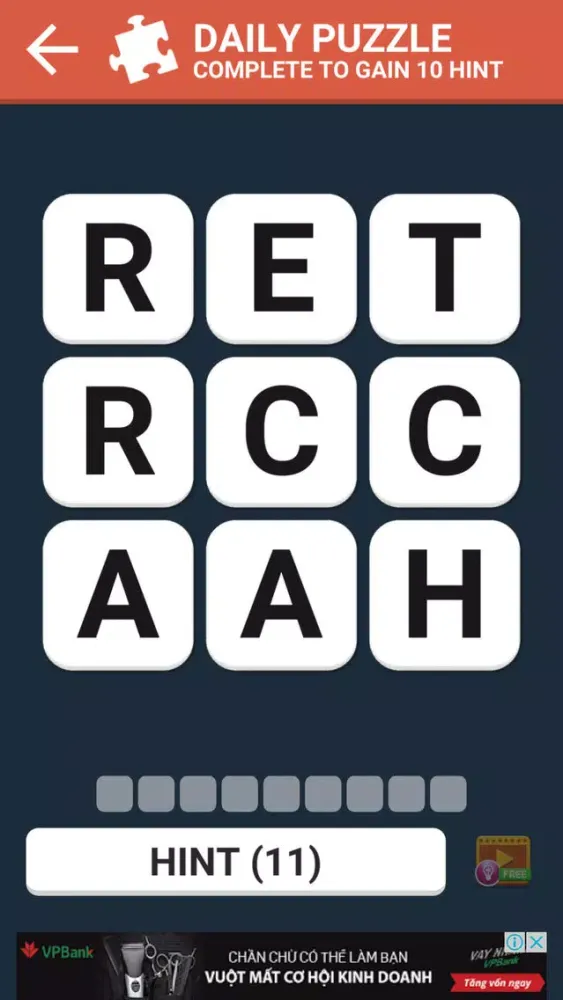 Capturas de tela do Words Chain