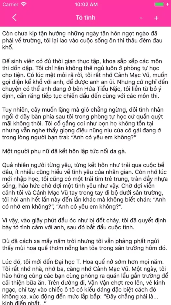 Tangkapan skrin Tình yêu - Hôn nhân