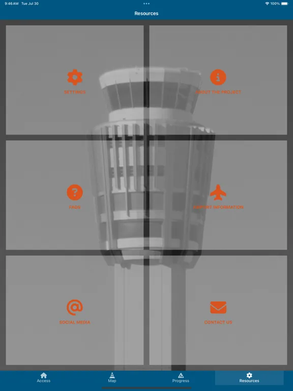 PHX Taxiway U iPad  スクリーンショット