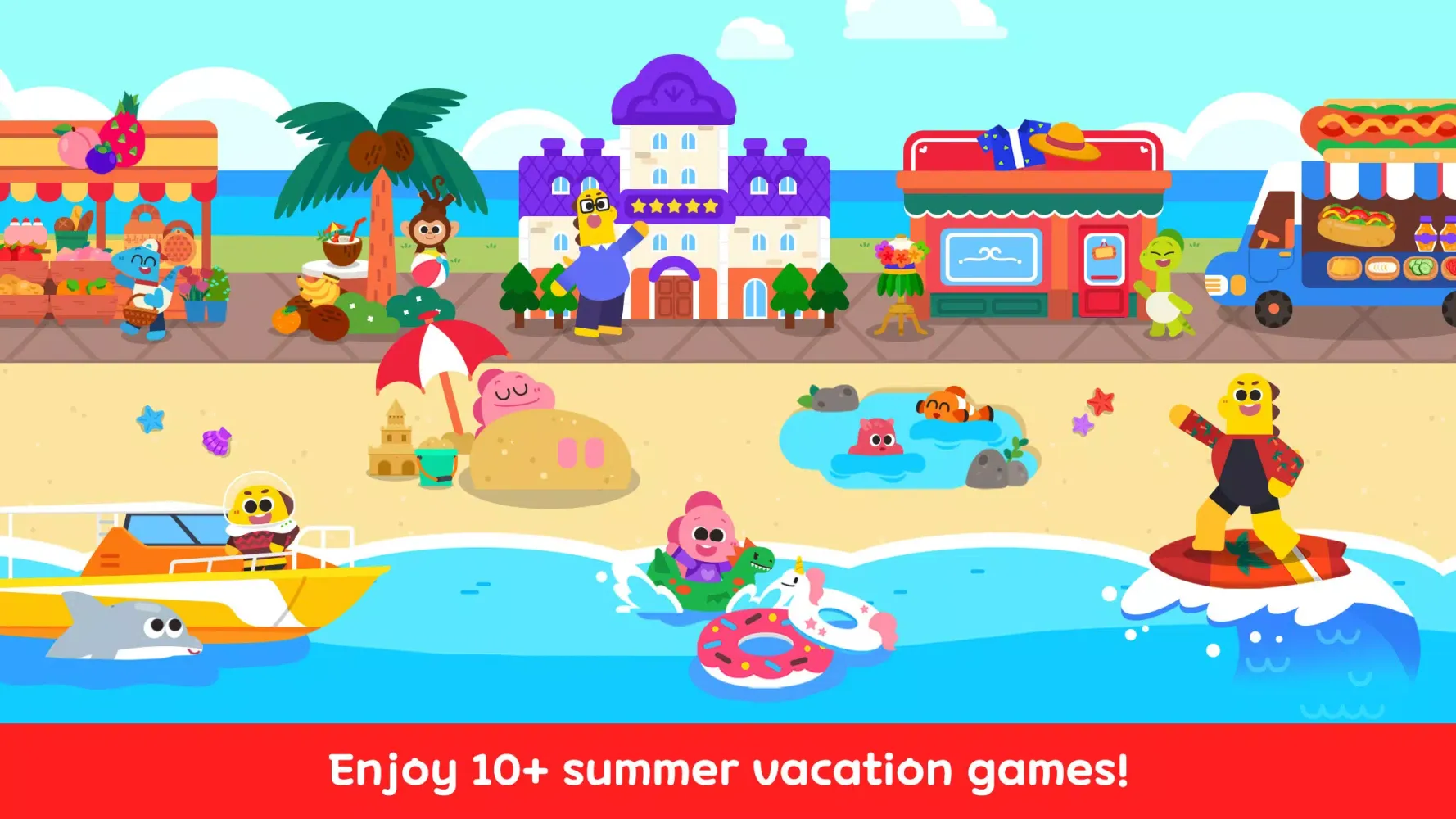 Cocobi Summer Vacation - Kids स्क्रीनशॉट