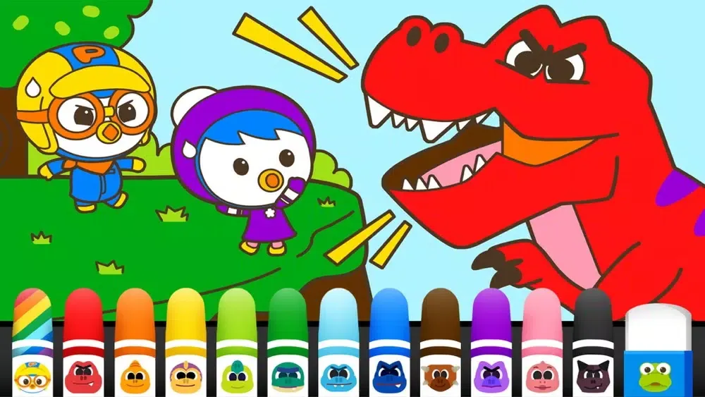 Скриншоты Pororo Dinosaur Sketchbook
