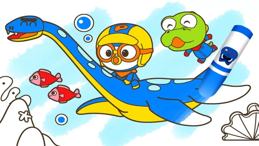 Скриншоты Pororo Dinosaur Sketchbook