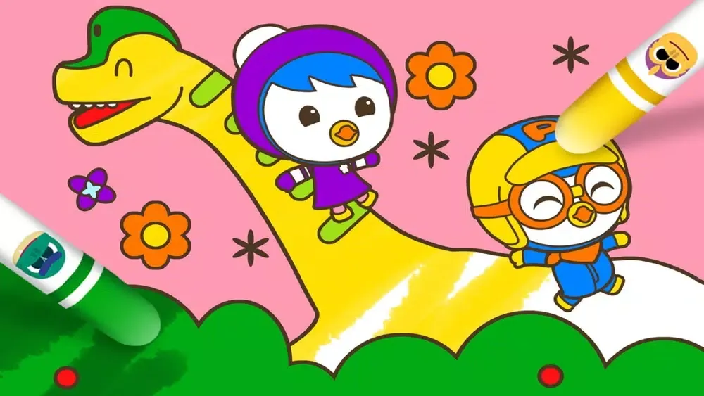 Скриншоты Pororo Dinosaur Sketchbook