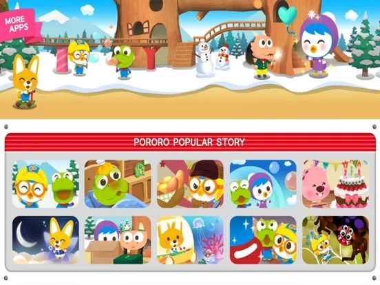 Capturas de tela do Pororo Popular Story iPad 