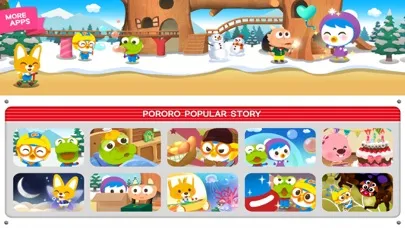 Capturas de tela do Pororo Popular Story