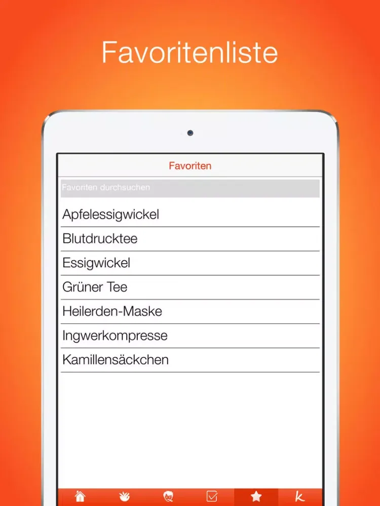Zrzuty ekranu Hausmittel iPad 