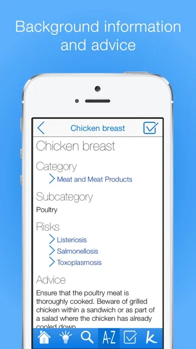 Ảnh chụp màn hình của Pregnancy Food Guide!