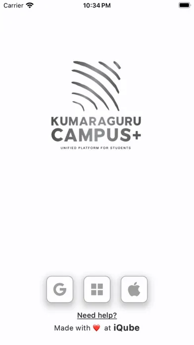 Capturas de tela do Campus+