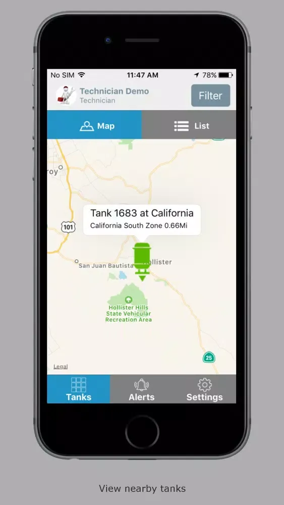 Captures d'écran de Tank Monitoring by Kii