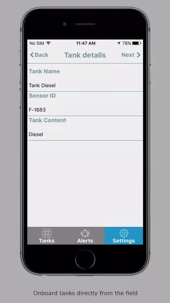 Captures d'écran de Tank Monitoring by Kii