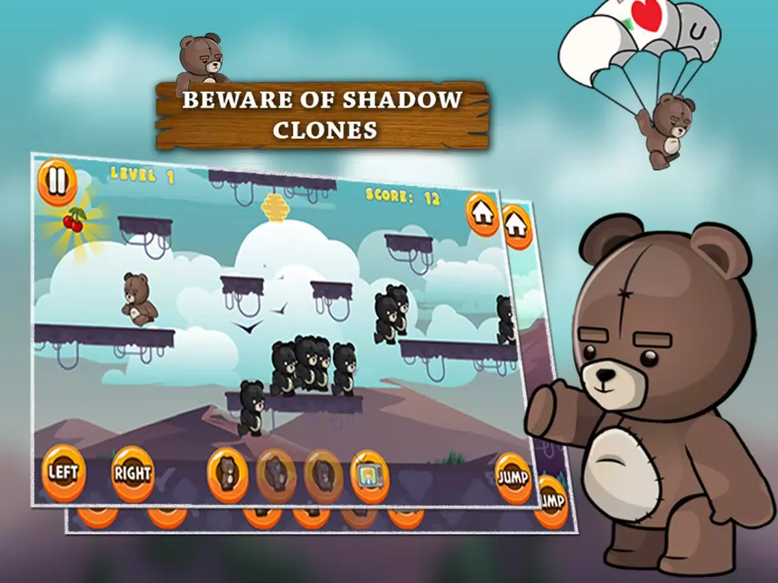 Shadow Chase - Run Bear Run iPad  स्क्रीनशॉट