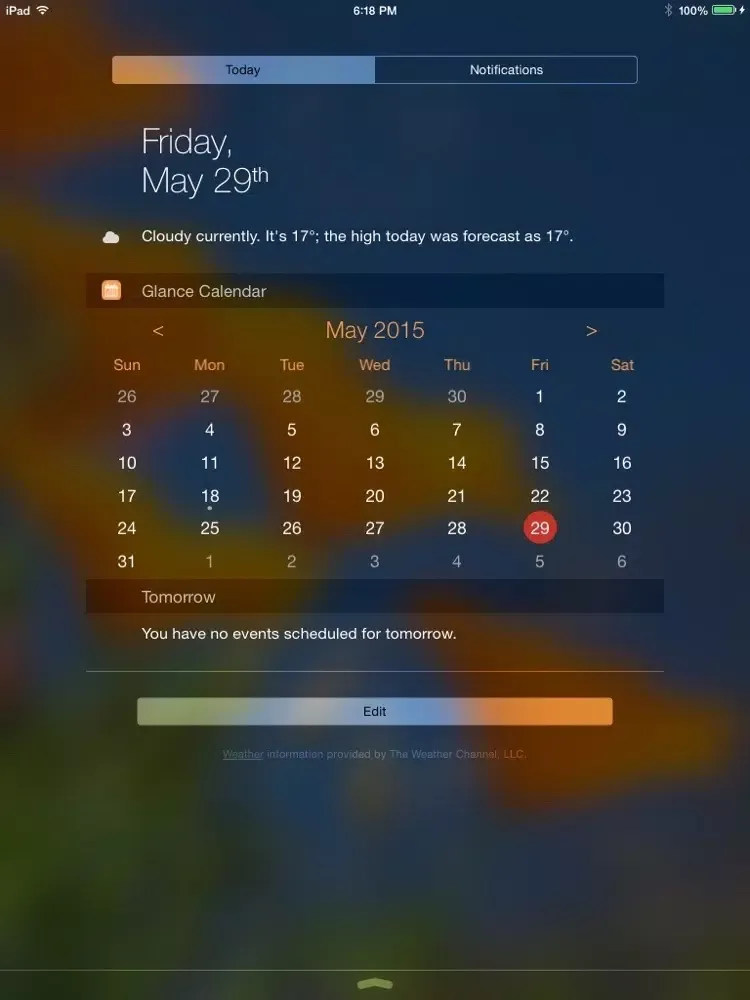 Captures d'écran de Glance Calendar iPad 