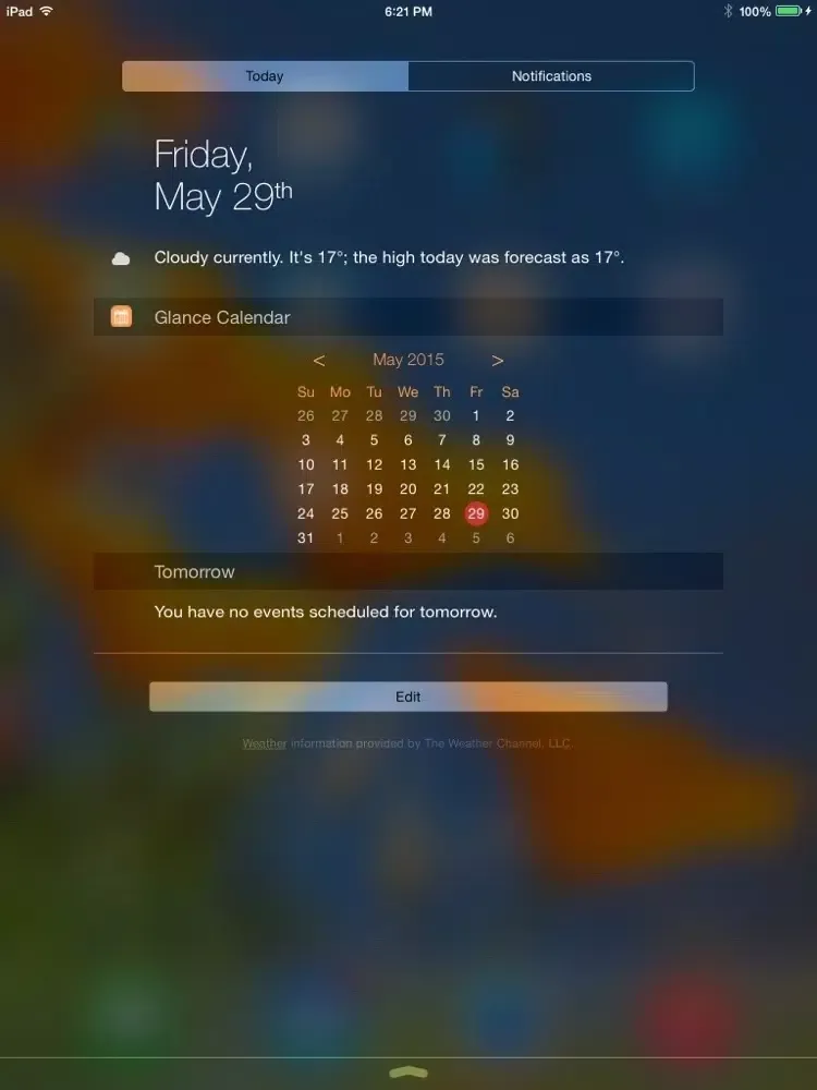 Captures d'écran de Glance Calendar iPad 