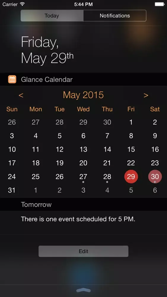 Captures d'écran de Glance Calendar